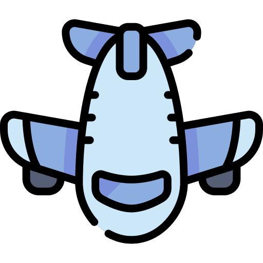 Airplane vacation transportation flight icon