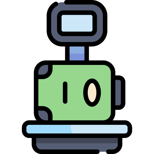 Luggage scale luggage scale weight suitcase icon