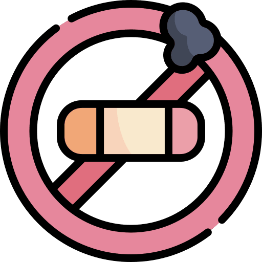 No smoking not allowed sign forbidden icon