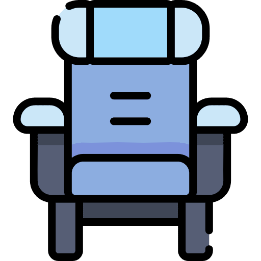Seat furniture and household aviation seat icon