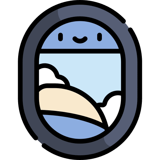 Window flight plane window airplane icon