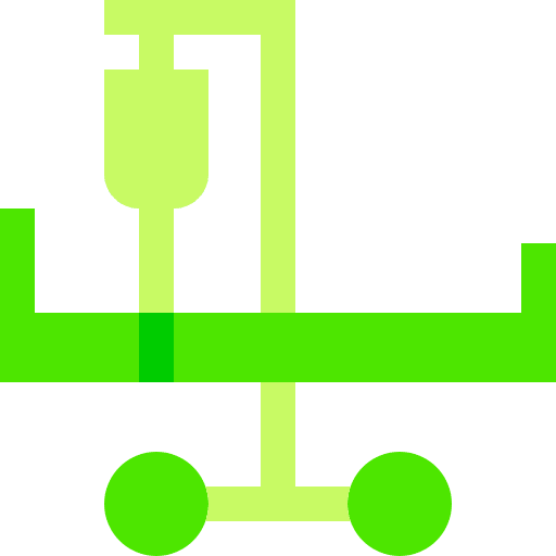 Hospital bed cure medical healthcare icon