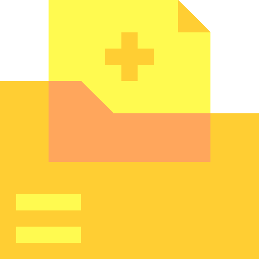 Medical record care insurance health report icon