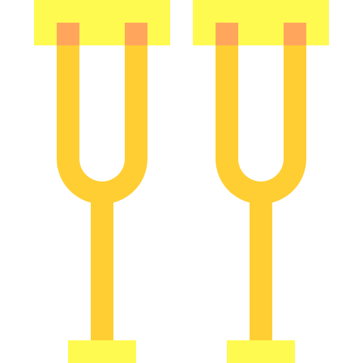 Crutches disability injury accident icon