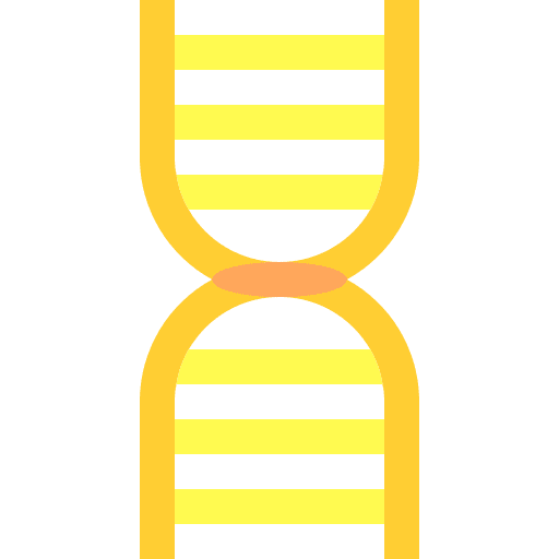 Dna genetical deoxyribonucleic acid education icon