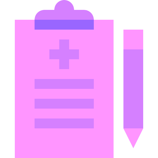 Medical record hospital health report care icon