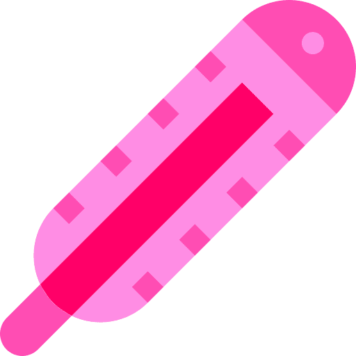 Thermometer sickness fever healthcare and medical icon