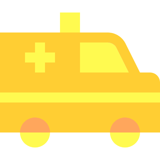 Ambulance emergency medical vehicle icon