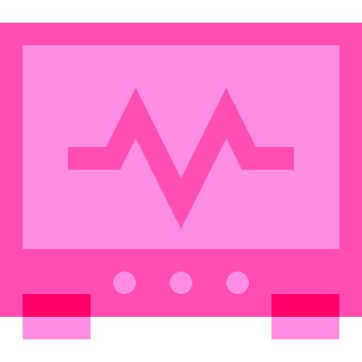 Cardiogram diagnosis electrocardiography heart monitoring icon