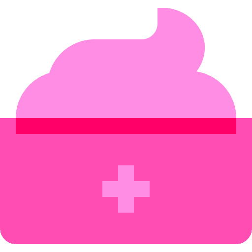 Cream facial skin care health icon