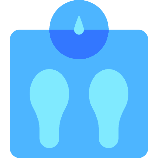 Weight scale weighing scale body scale healthcare and medical icon