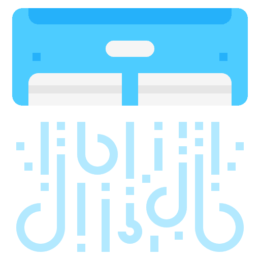 Air conditioner air conditioning air flow electronics icon