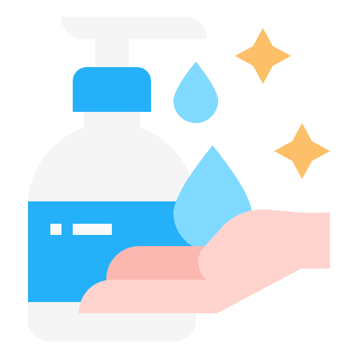 Hand sanitizer routine hygiene routine sanitary icon