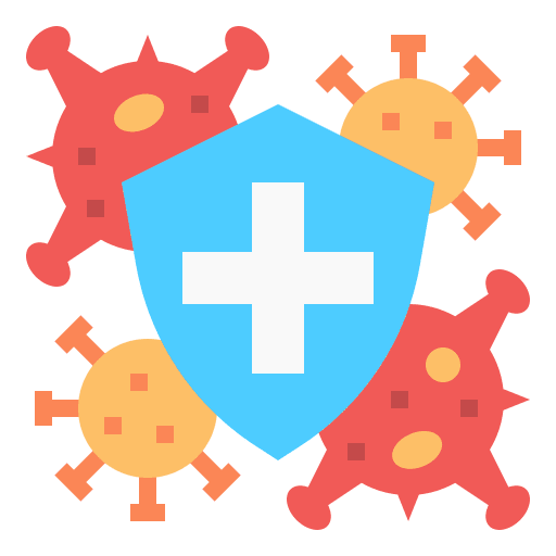 Shield antivirus healthcare healthcare and medical icon