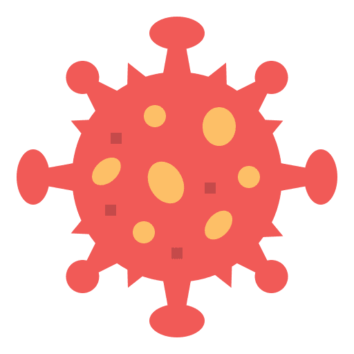 Virus infection bacteria covid 19 icon