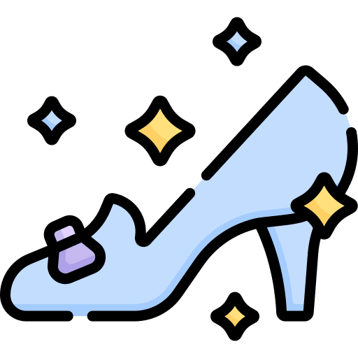 Cinderella shoe fashion fantasy legend icon