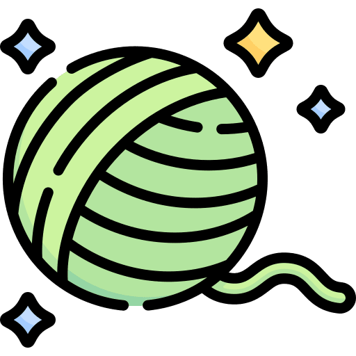 Knitting textile knit yarn ball icon