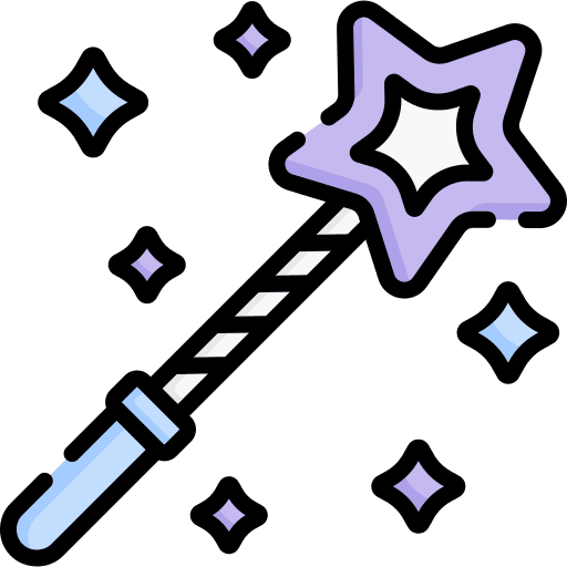 Magic wand witch wizard witchcraft icon