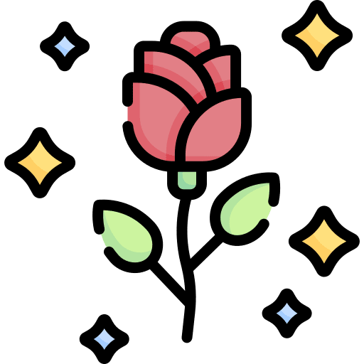 Rose folklore fantasy fairy tale icon