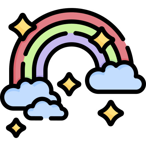 Rainbow meteorology climate rainbow icon