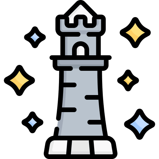 Tower fairy tale monument cultures icon