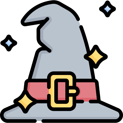 Witch hat costume fashion witch hat icon