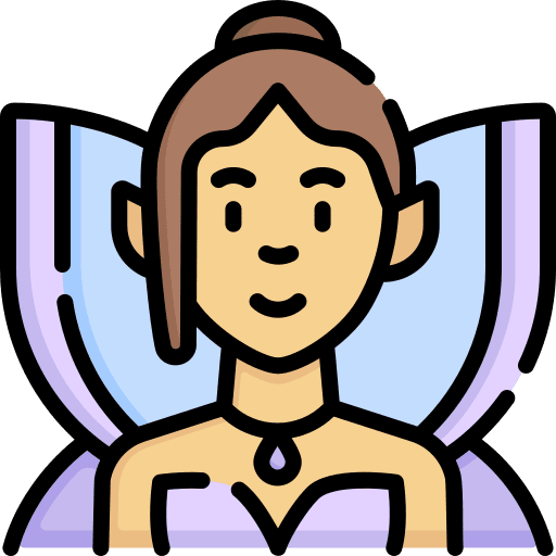 Fairy caucasian fairy tale legend icon