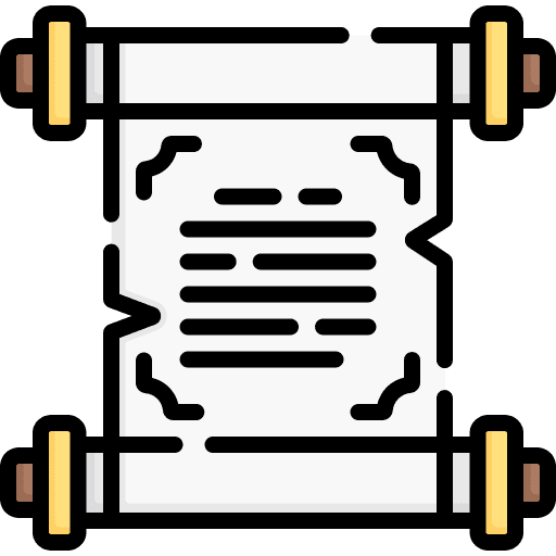 Scroll cultures old scroll education icon