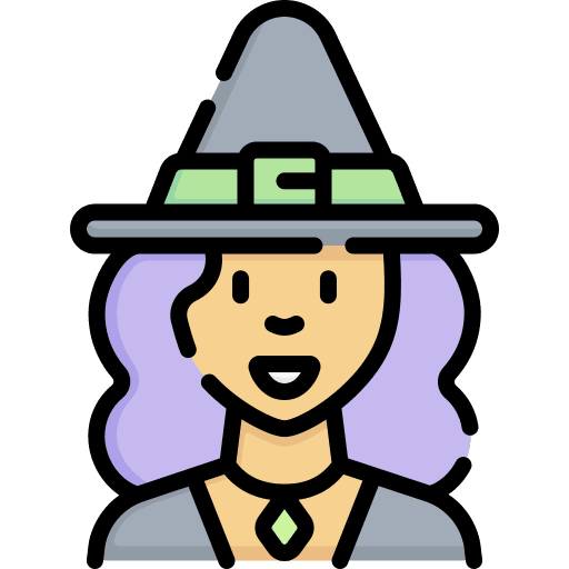 Witch fantasy costume avatar icon