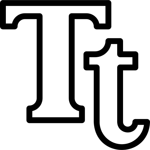 Font signs fonts font icon