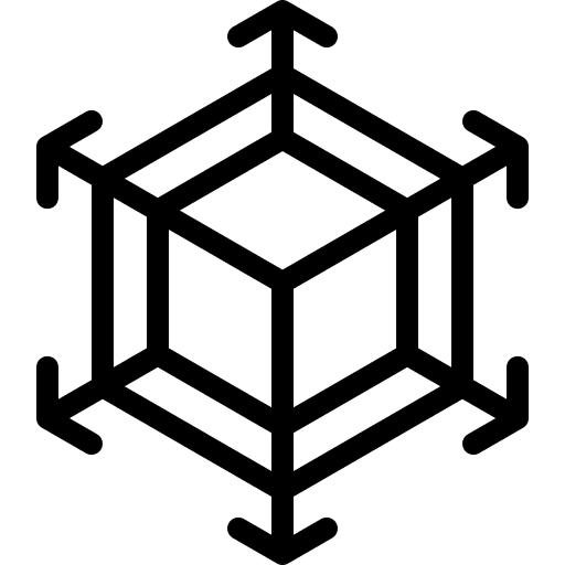 3d 3d cube art and design icon