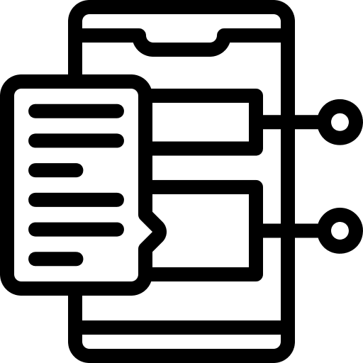 Chat smartphone cellphone chat icon