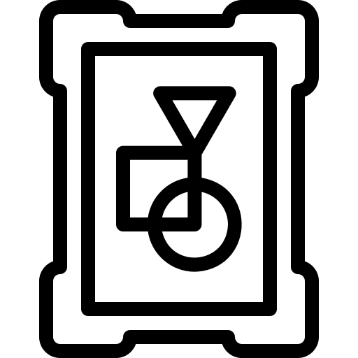 Exhibition landscape art and design image icon