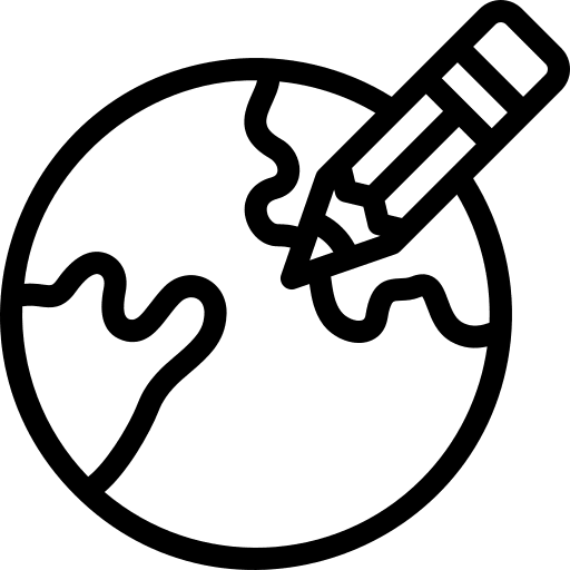 World graphics day pencil world design icon