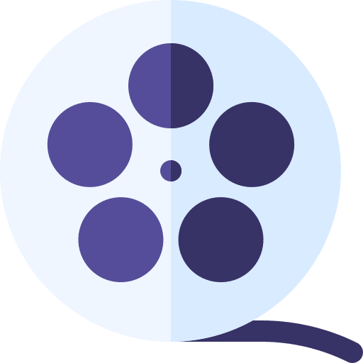 Movie film reel cinema film icon