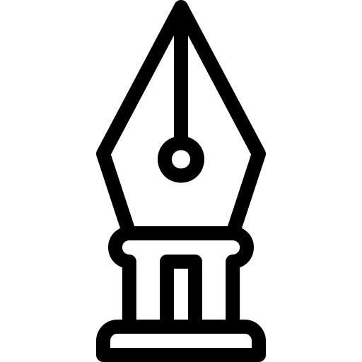 Trophy fountain pen trophy art icon