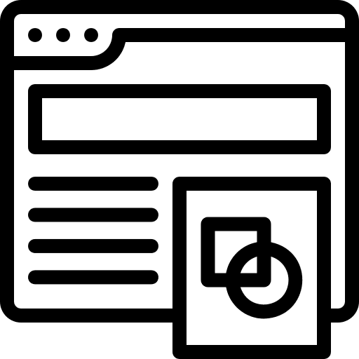 Web design web page browser website icon