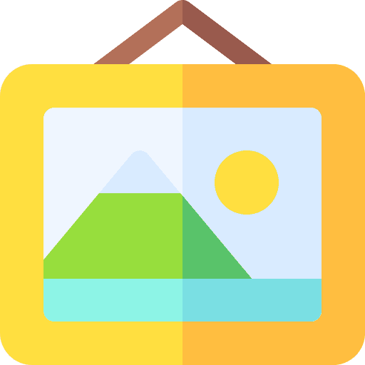 Frame art frame museum icon