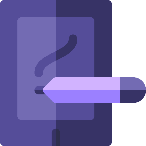 Tablet graphic design art and design digital icon