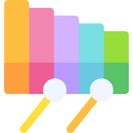 Xylophone kid musical instrument percussion instrument icon