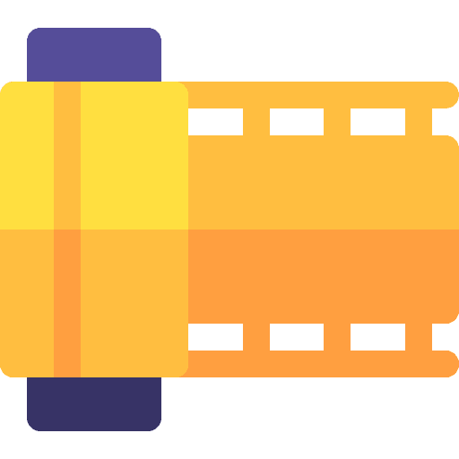 Film film reel camera video player icon