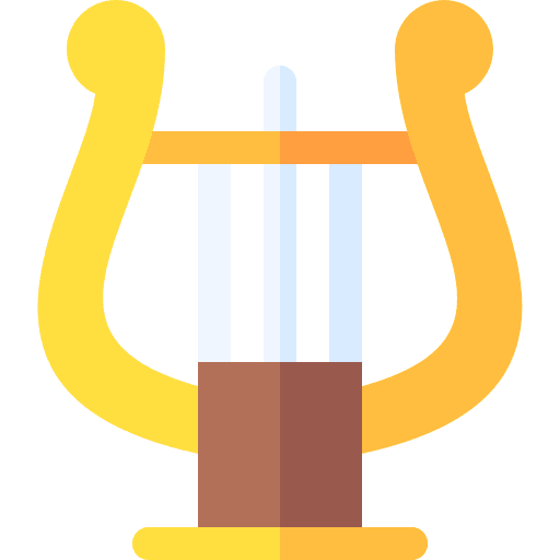 Harp musical instrument harp music and multimedia icon