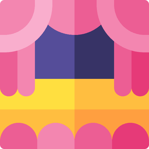 Stage entertainment stage live music icon