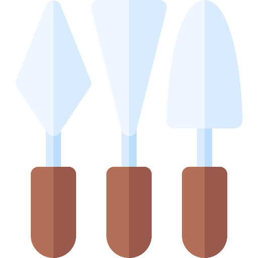 Trowel construction and tools labour work icon
