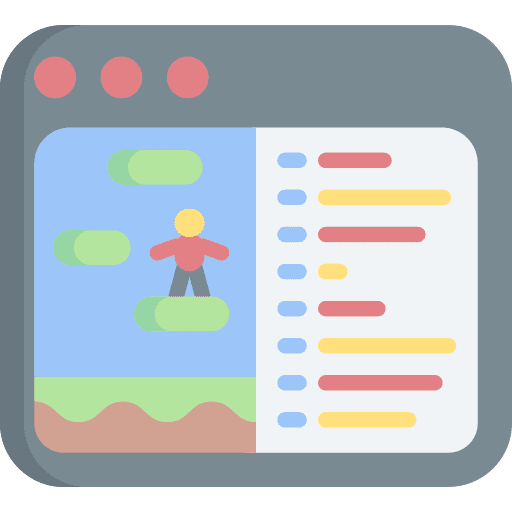 Coding gamepad configuration game development icon