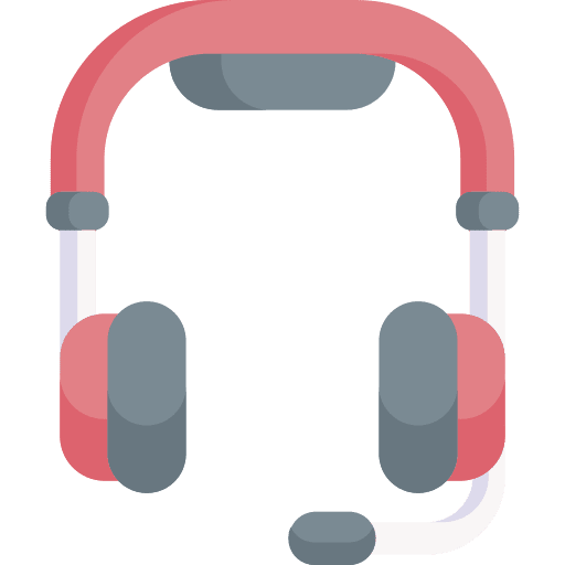 Headset communications technology headphones icon