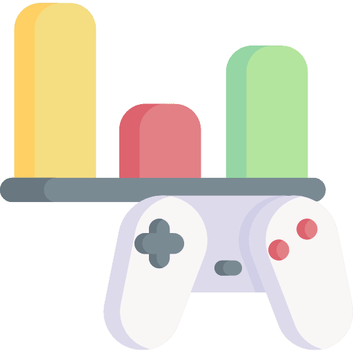 Bar chart bar chart statistics gaming icon