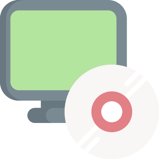 Cd computer video game cd icon