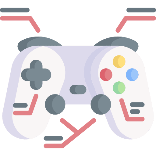 Gamepad buttons instructions electronics icon
