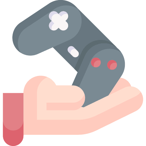 Gamepad console gaming hand icon